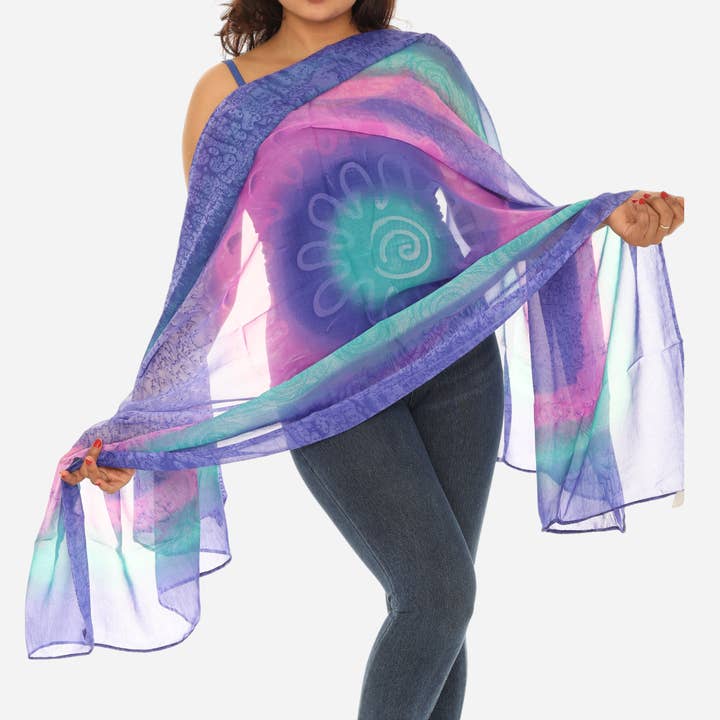 Shoreline Wear. INC - Vente Écharpe – femme - Écharpes en mousseline pour femmes3