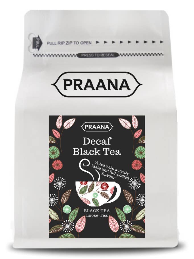 Koffeinfri sort te - detailpakke - 100g for engroshandel hos PRAANA TEA