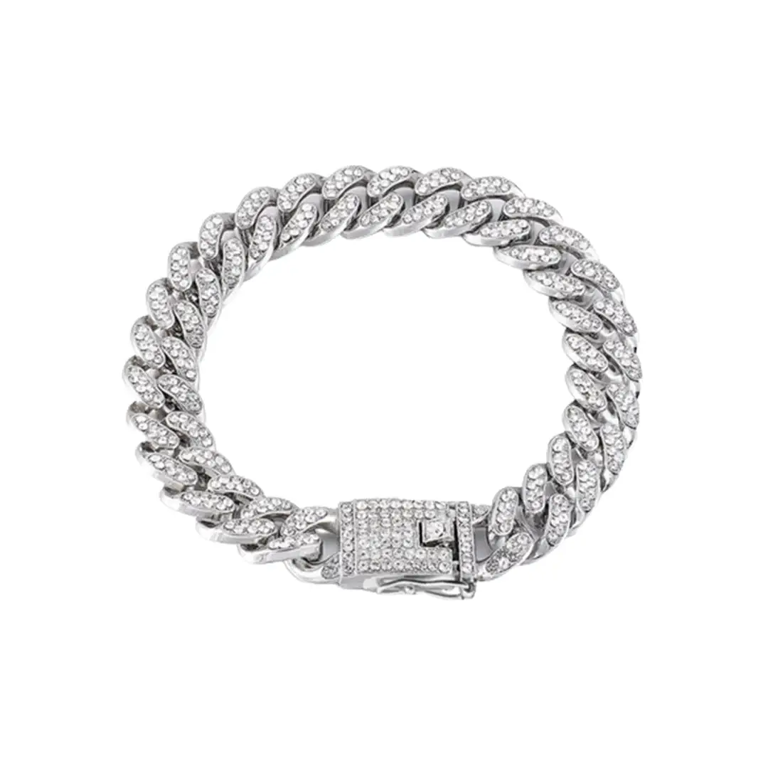 Rhinestone Belt Store – Engroshandel Halsbånd - Kat/hund – Premium metal halsbånd med diamanter og sele til kæledyr2