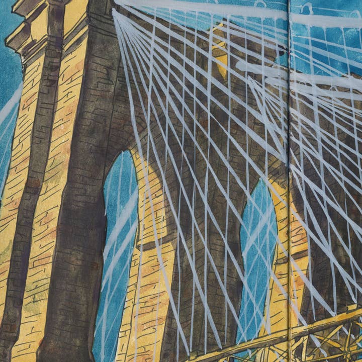 Brooklyn Bridge skisstryck för wholesale av Anagram Press