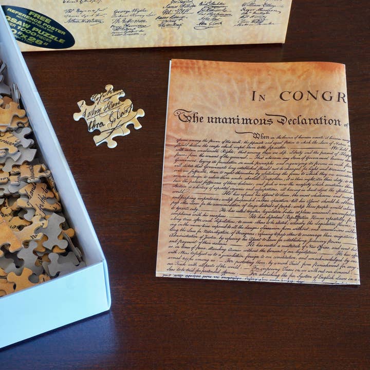 National Archives Foundation - Wholesale Puzzle - Adult - Declaration of Independence 1,000 Piece Puzzle