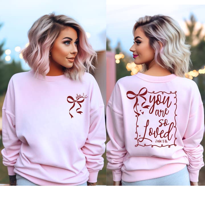 Sudadera/camiseta con escritura de San Valentín para adulto/niño para venta al por mayor de Cotton Threads