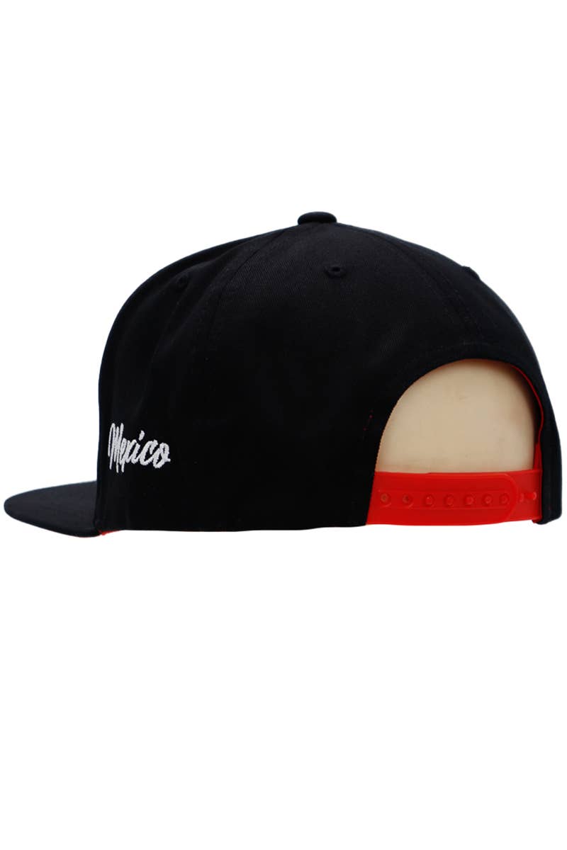 Cap Zone – Boné - Unissexo por atacado – México Corrente Logotipo Bandeira Costura Sob Bill Print Flat Snapback11