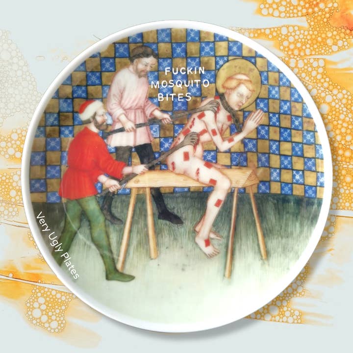 plaque murale moustique pour la vente par Very Ugly Plates