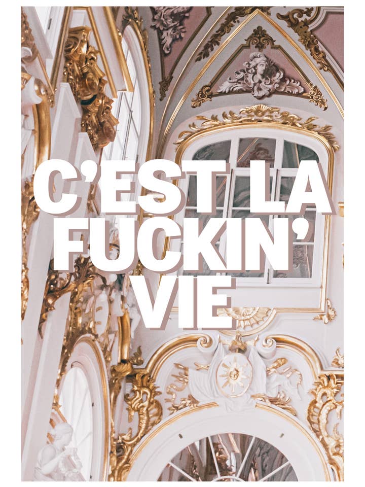 C'est la Vie Art Print for engroshandel hos STUDIO DIMANCHE
