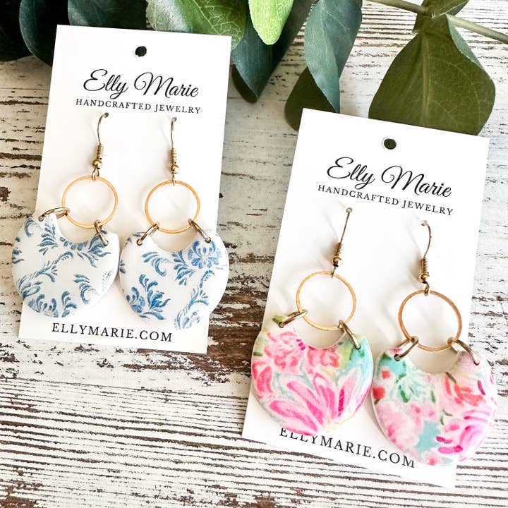 Lily Clay Dangles- Multiple Colors for wholesale by Elly Marie Jewelry