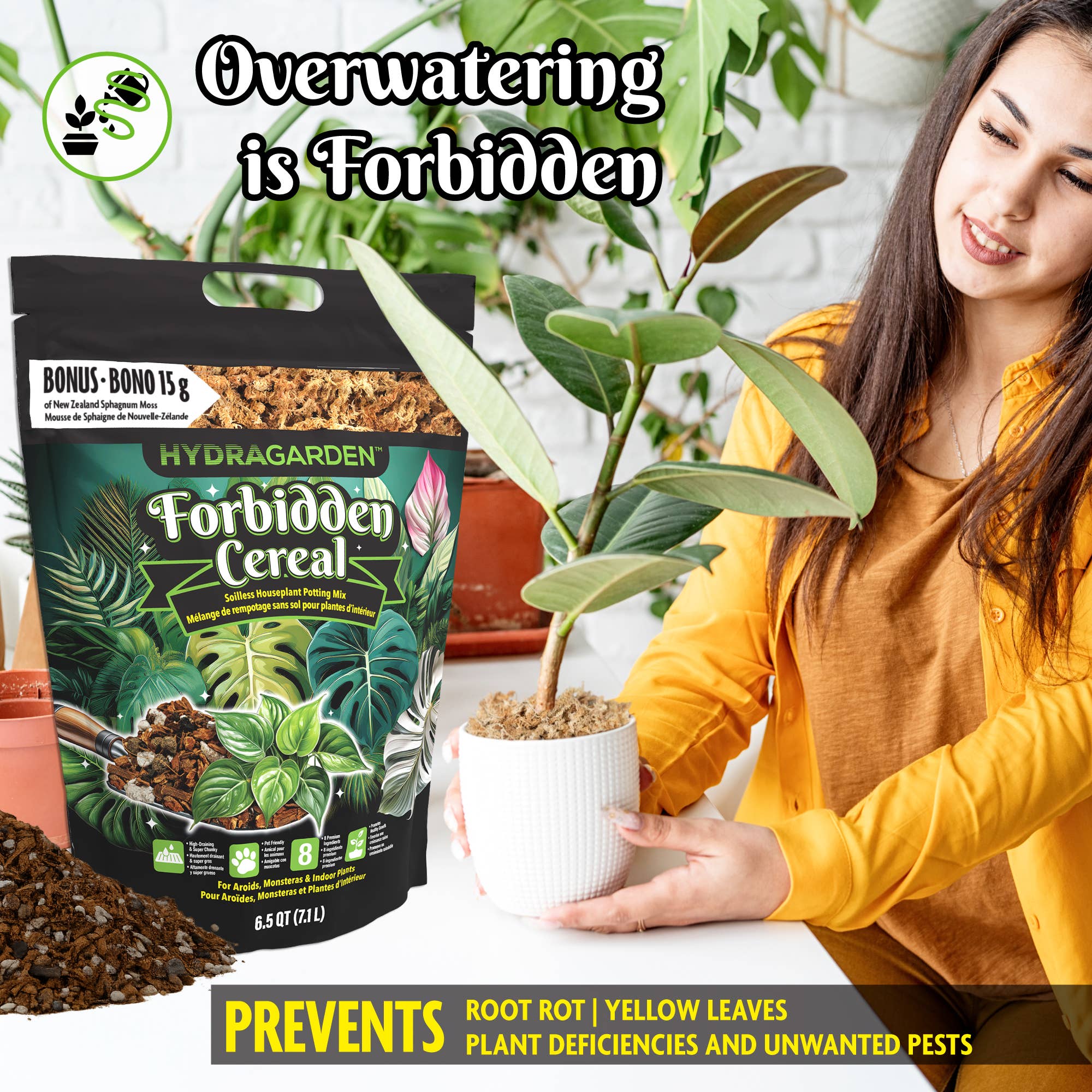 HydraGarden - Wholesale Planting/Potting Soil - Forbidden Cereal Soilless Chunky Houseplant Potting Mix8