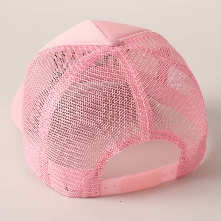 Fashion City - Vendita all'ingrosso Cappellino da camionista - Donna - Cappello da camionista Merry Mama con retro in rete ricamato3