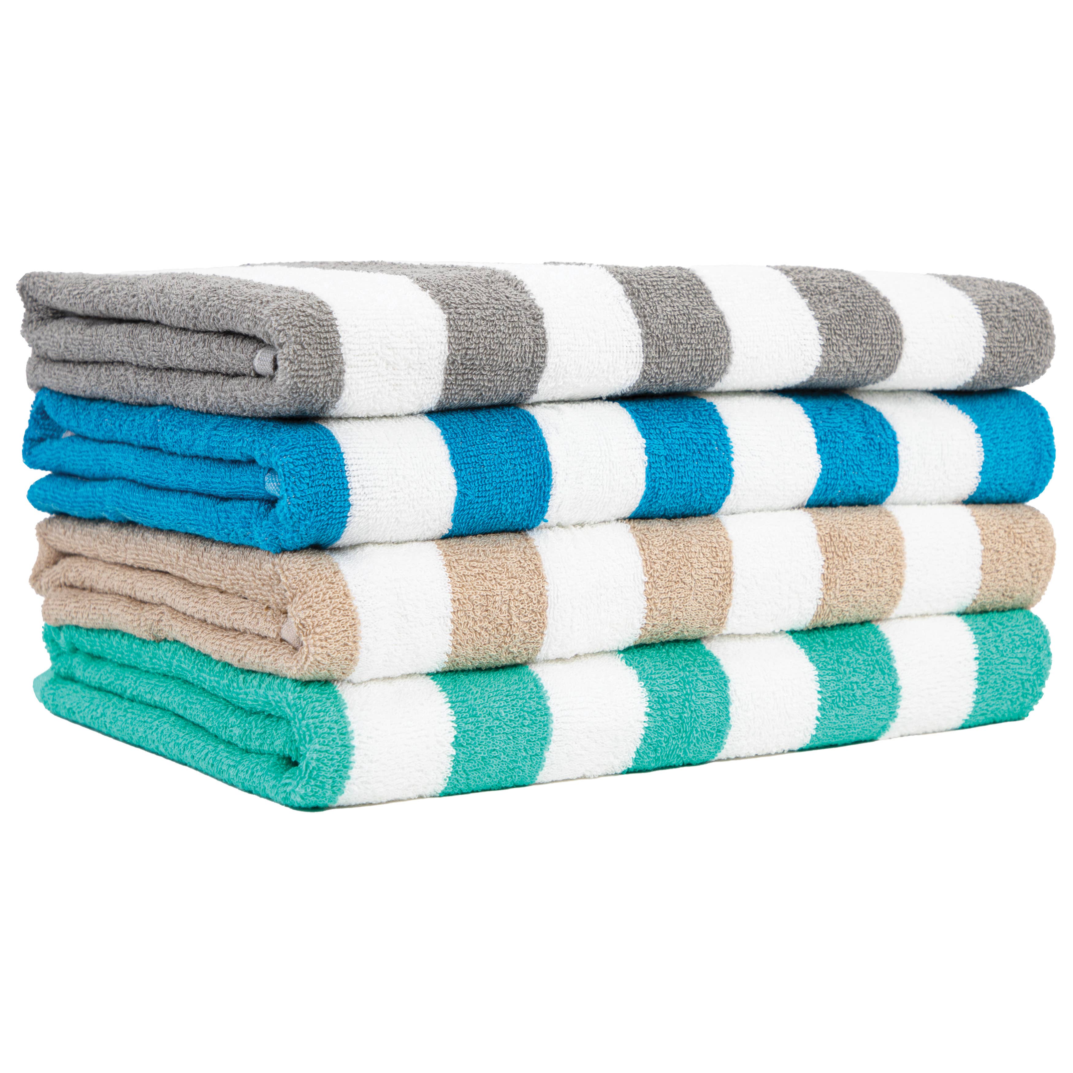 Arkwright Home - Wholesale Beach Towel - California Cabana Beach Towels Assorted Pack of 48