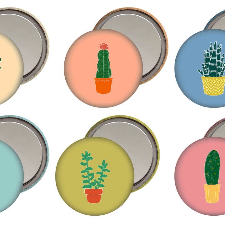 Succulents - Pocket Mirror for wholesale by Lydia Meiying