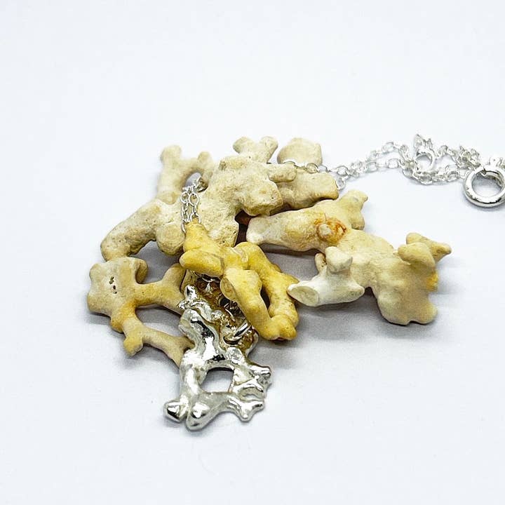 Silver Scottish Maerl Necklace - Isle of Colonsay for wholesale by the ticketyboo coo