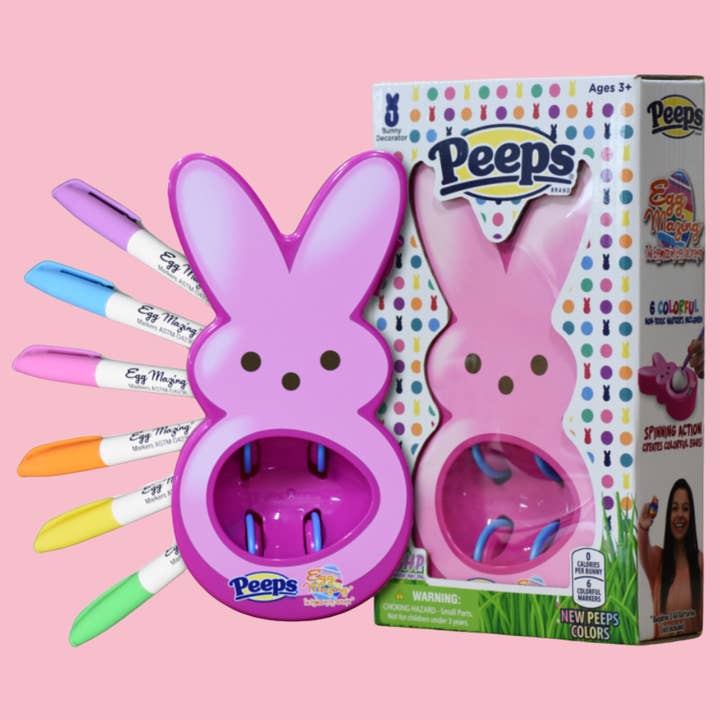 Hey Buddy Hey Pal - Wholesale DIY Craft Kit - Kids - Eggmazing Egg Decorator - Pink Peeps Bunny - Easter Gift