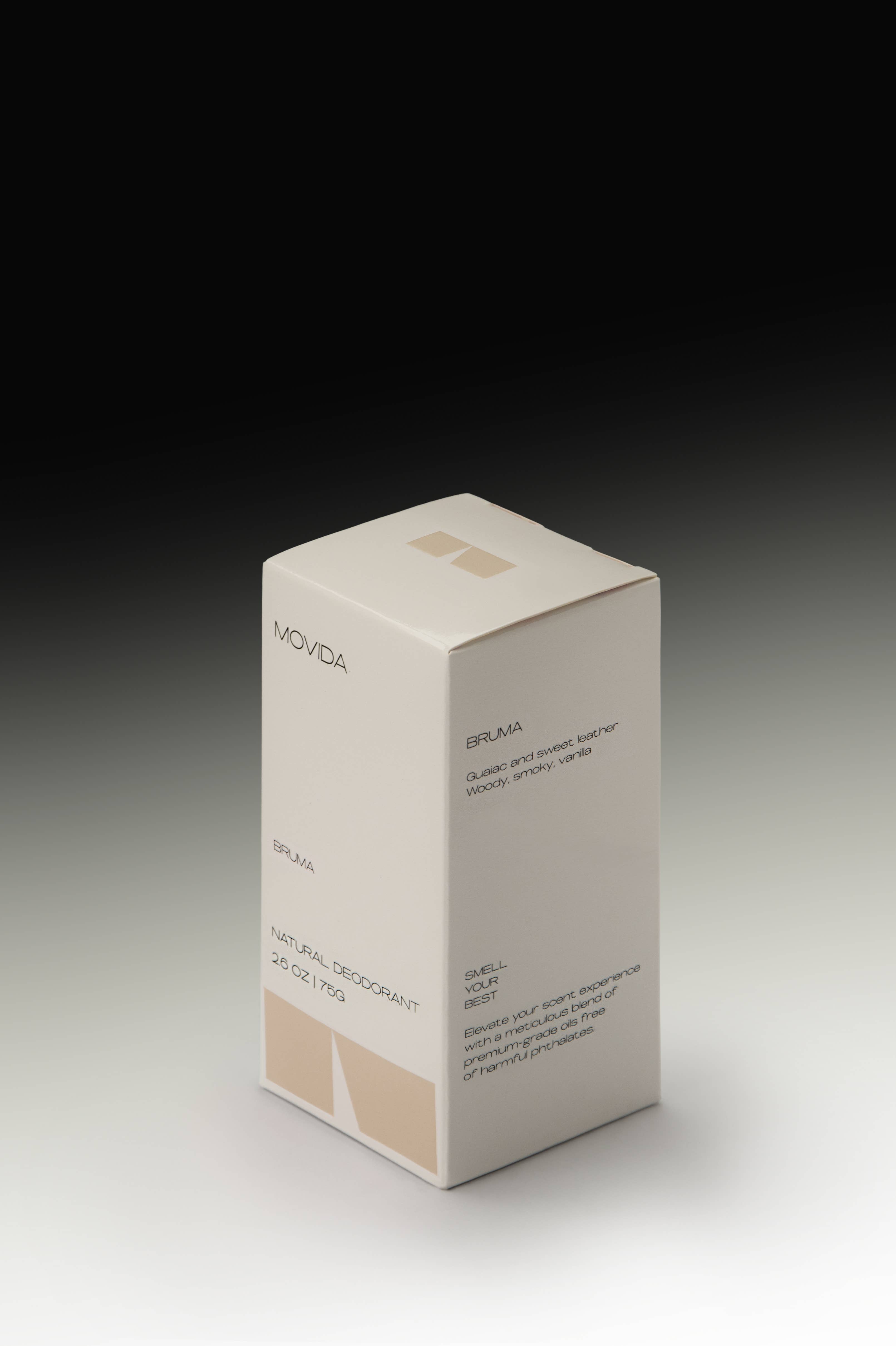 Movida - Wholesale Deodorant - Unisex - Plant-Based Natural Deodorant - Bruma - Guaiac & Leather3