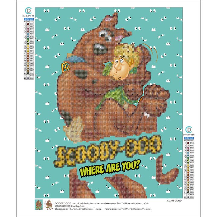 Multi Scooby-Doo Diamond Painting Kit for wholesale on Faire