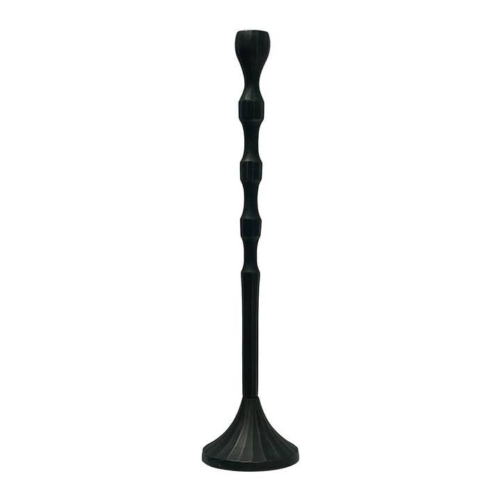 Jaco black candle holder D12 H52cm for wholesale by Opjet Paris