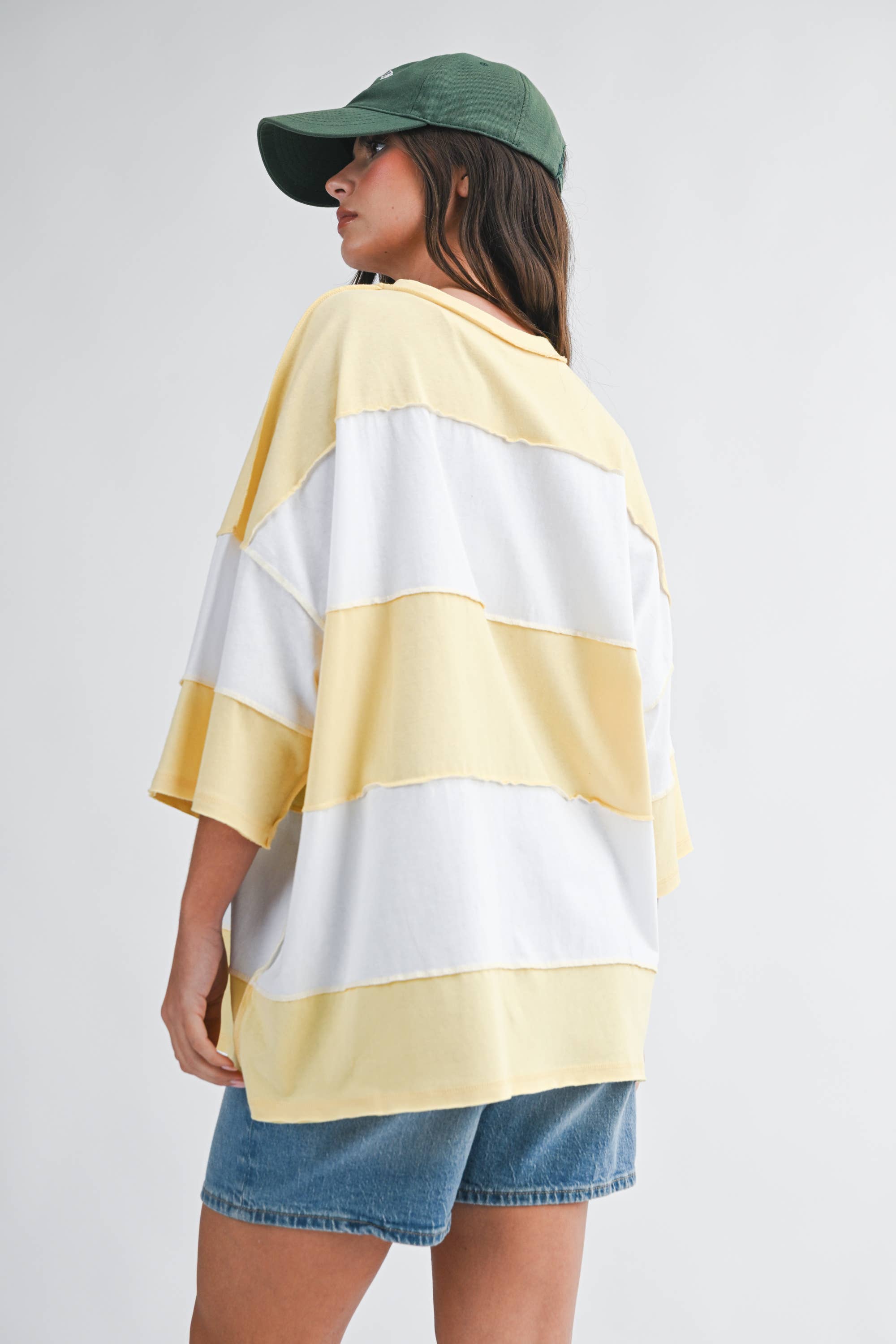 AEMI + CO – Engroshandel Strikket top - Dame – 8417FN Polly top med farveblokke79