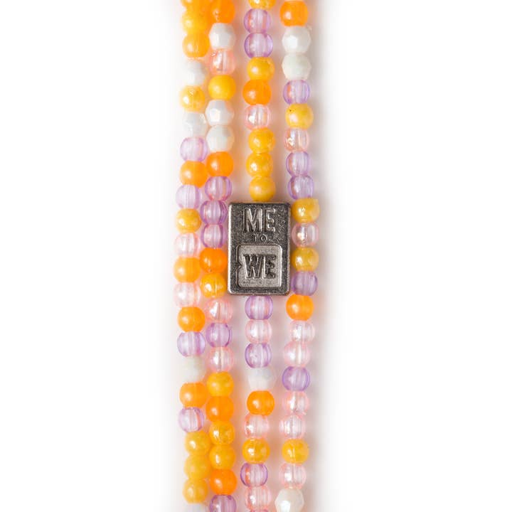 ME to WE - Wholesale Beaded Bracelet - Kids - Cute Critter Rafiki Bracelet - Gentle Giraffe