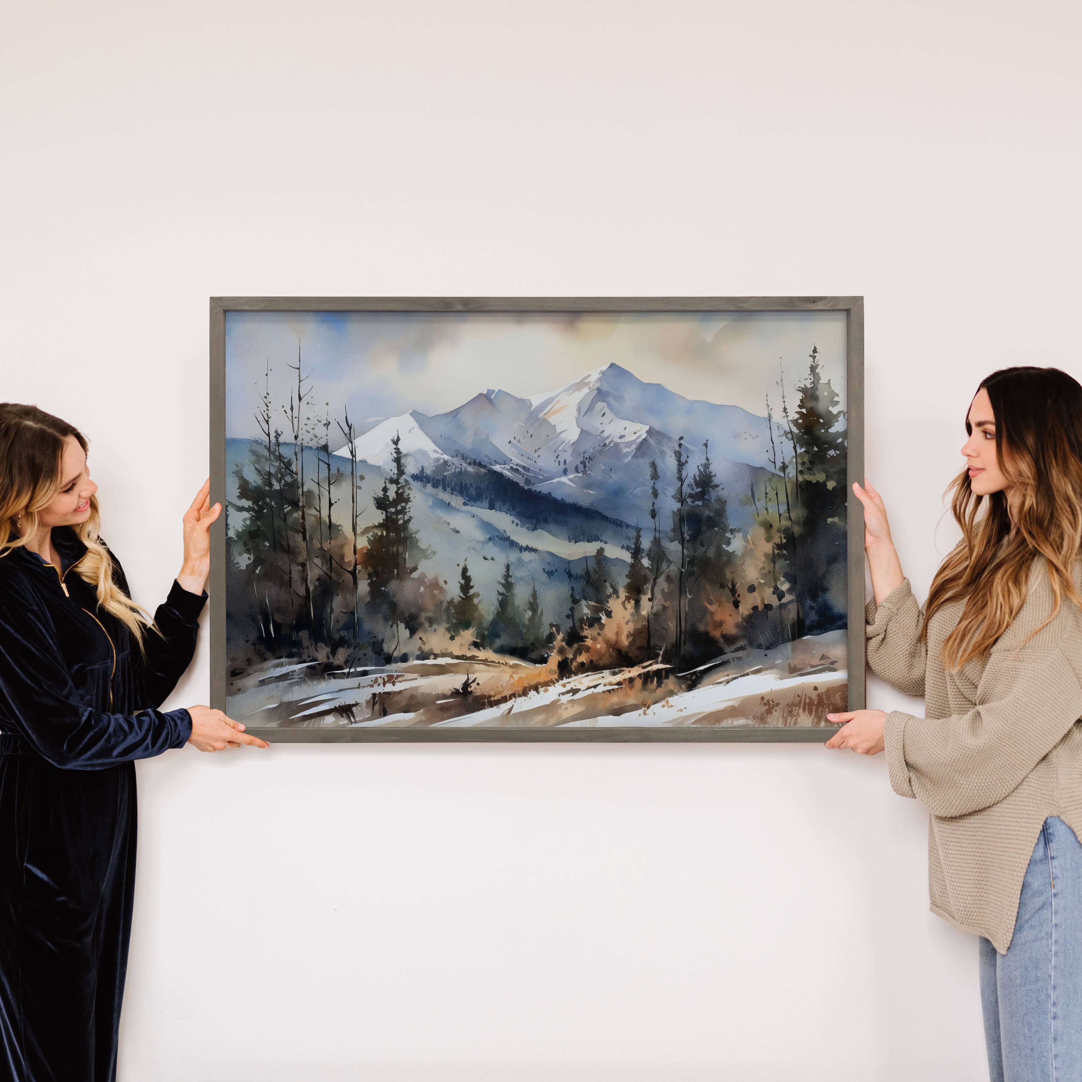 Hangout Home - Wholesale Art Print - Rocky Mountain Woods - Mountain Landscape Canvas Art2