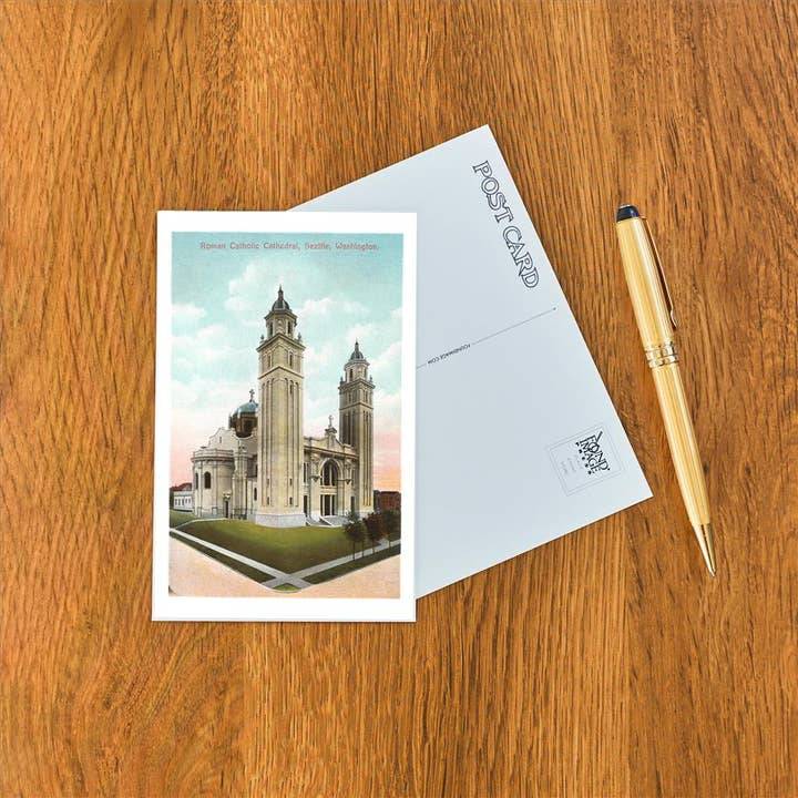 Found Image Press – Großhandel Postkarten – Postkarte WA-46 Katholische Kirche, Seattle