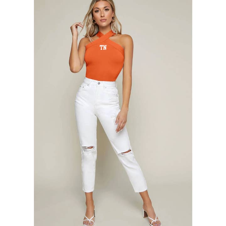TN Halter Top, Tennessee Apparel for wholesale by Elby Designs Apparel