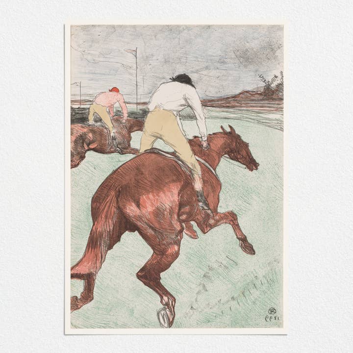 Der Jockey — Henri de Toulouse-Lautrec für den Großhandel von Gold Rush Paper