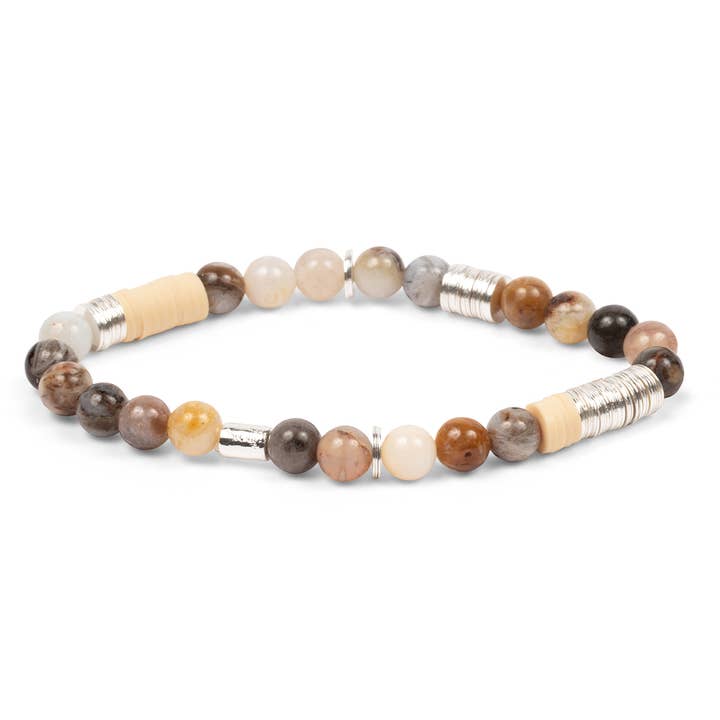 Scout Curated Wears - Wholesale Beaded Bracelet - Intermix Stone Stacking Bracelet - Mexican Onyx