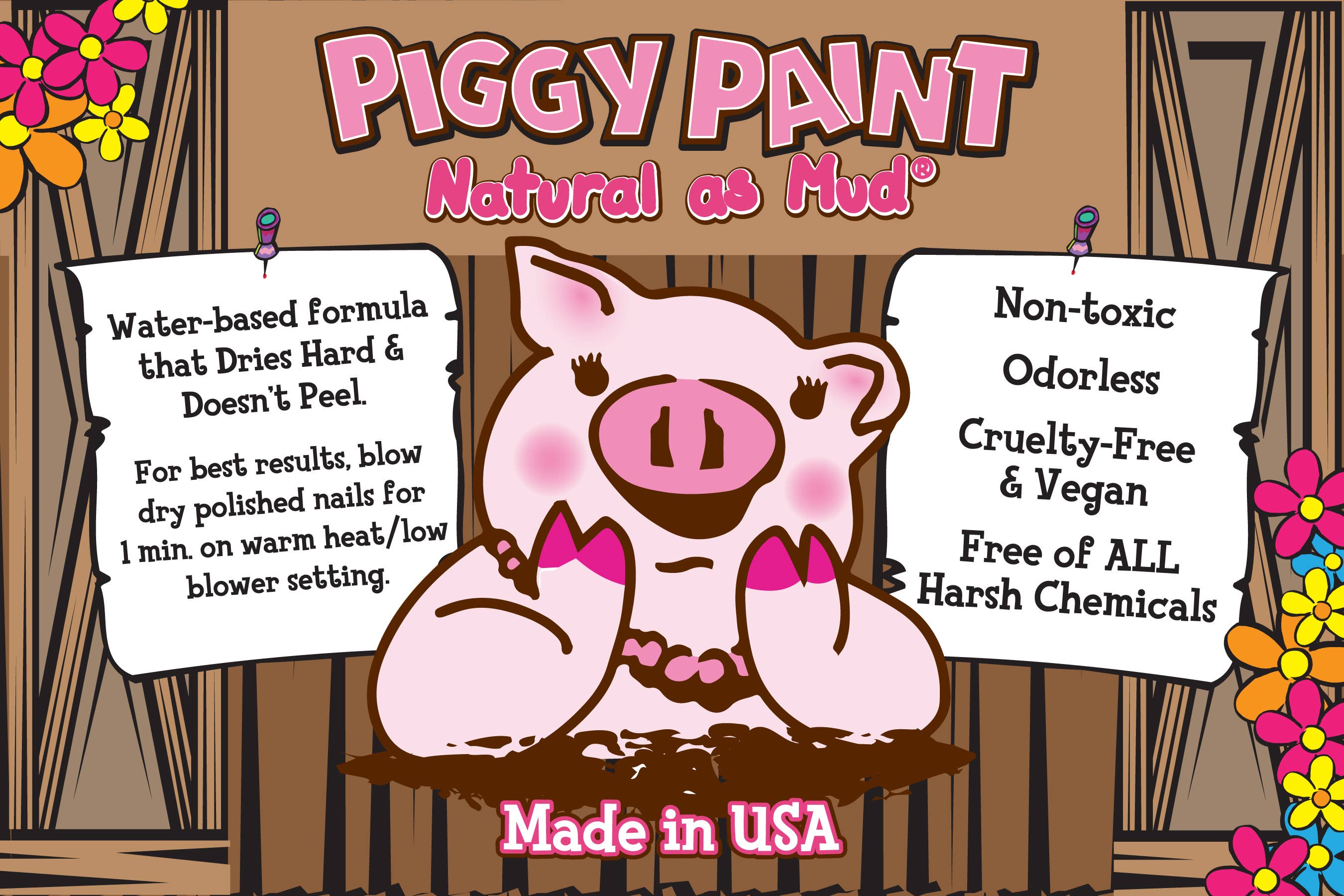Piggy Paint - Wholesale Retailer Display - Beauty & Wellness - Acrylic Display - DISPLAY ONLY3