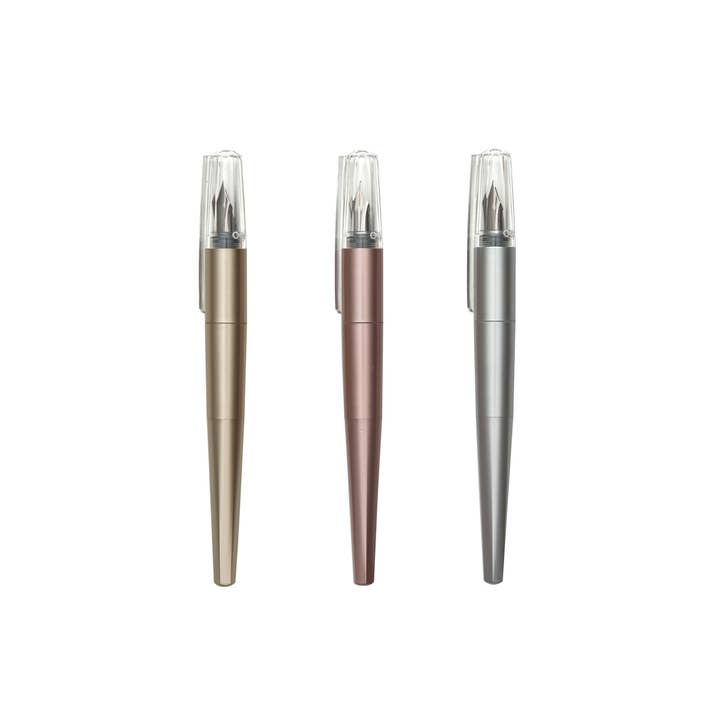 OOLY - Wholesale Pen - Modern Script: Black Ink Fountain Pens + Journal (4 PC Set)1