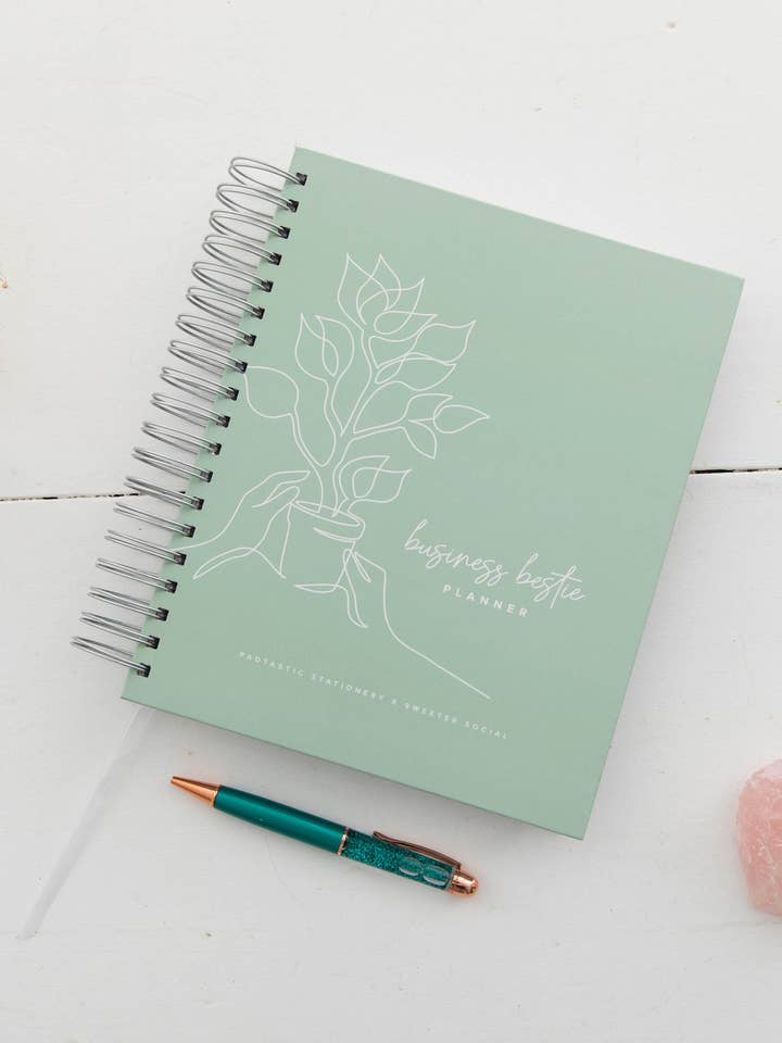 Business Bestie Planner - Desert Sage for wholesale by Padtastic Stationery