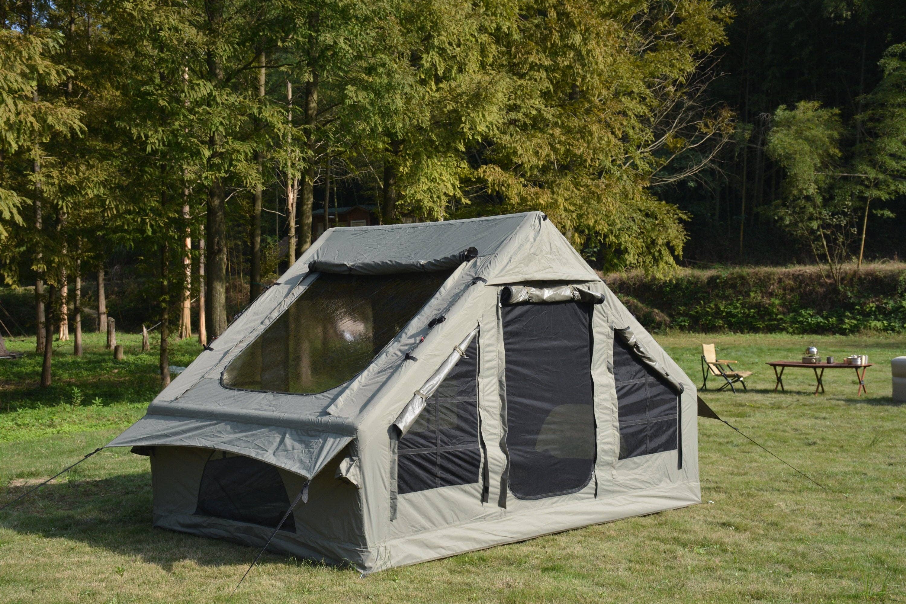 39F Inc. - Wholesale Tent - Inflatable 4–6 Person Camping Tent with Stove Jack Green13