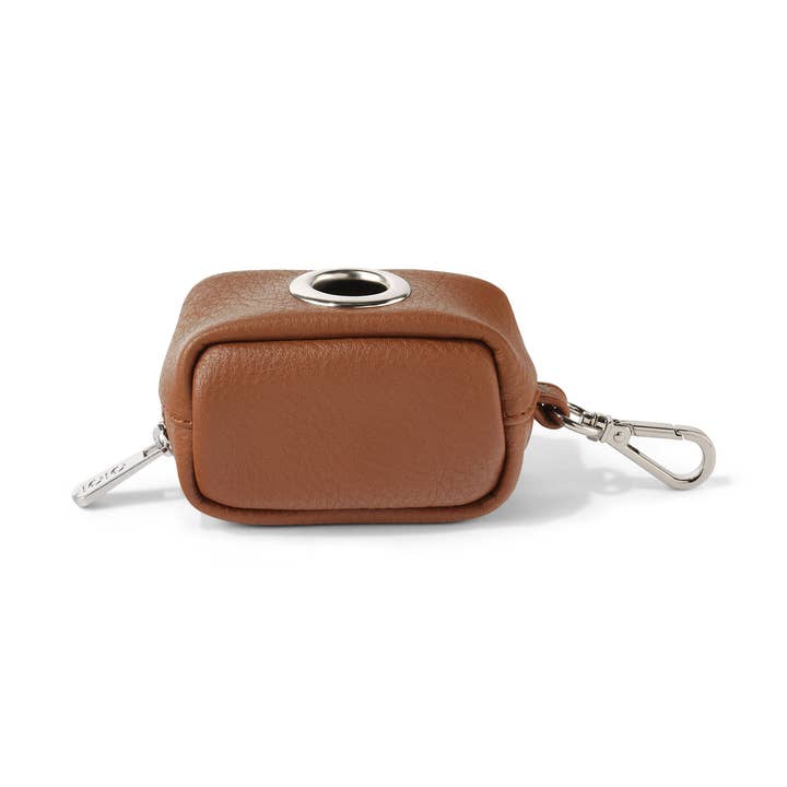 OiOi – Großhandel Beutel – Damen – Müllsackspender - Kastanienbraunes veganes Leder0