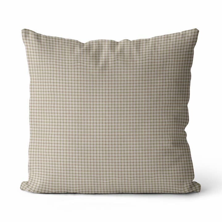 Kellan Pillow Cover | Plaid Tartan Neutral Cushion Cover for wholesale by Hyggely US