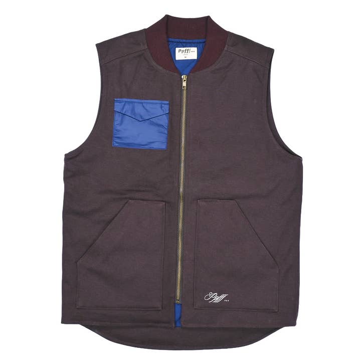 Kirk Carpenter Vest - Burgundy for wholesale by Ppfff. . .