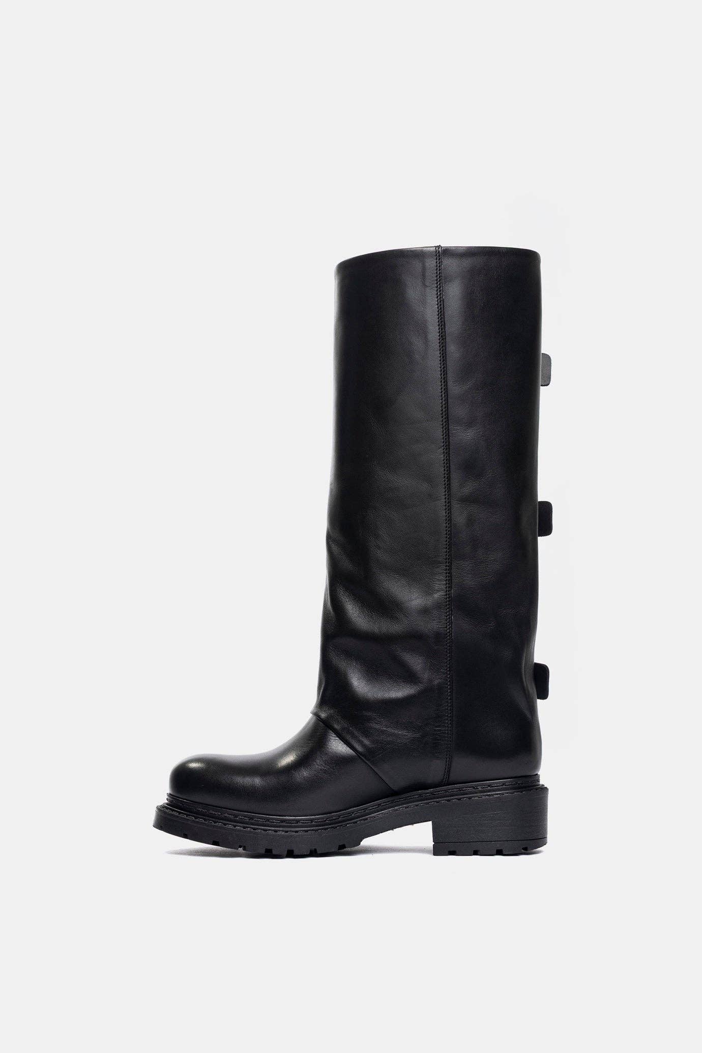 METISSE - Wholesale Boots - Women's - Biker in black calfskin MA24602