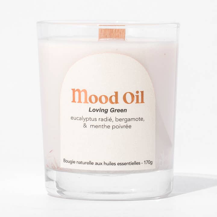 Vela Loving Green - Desintoxicante Humor - Vela artesanal por atacado de Mood Oil
