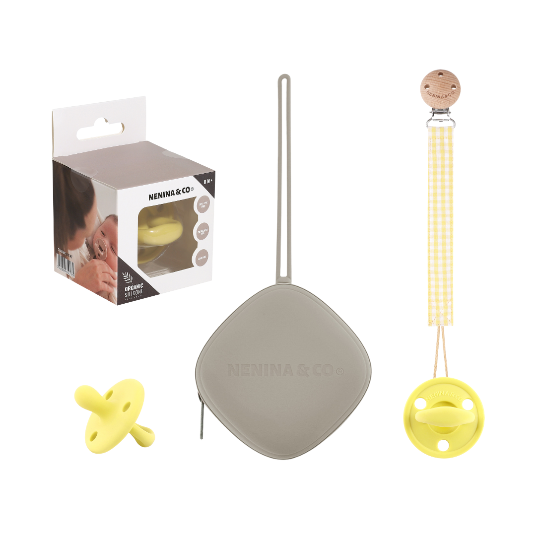 Nenina & Co - Wholesale Pacifier - Baby - PACK 2 PACIFIER CLIPS + 1 CLASSIC PACIFIER + 1 PACIFIER HOLDER NENINA & CO0