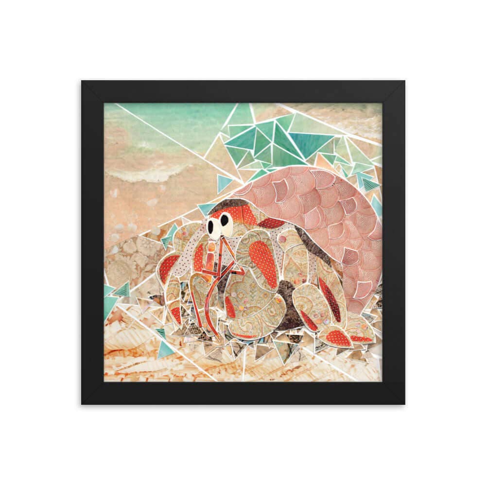 more the merrlier - Wholesale Art Print - Hermit Crab Framed Collage Art Print0