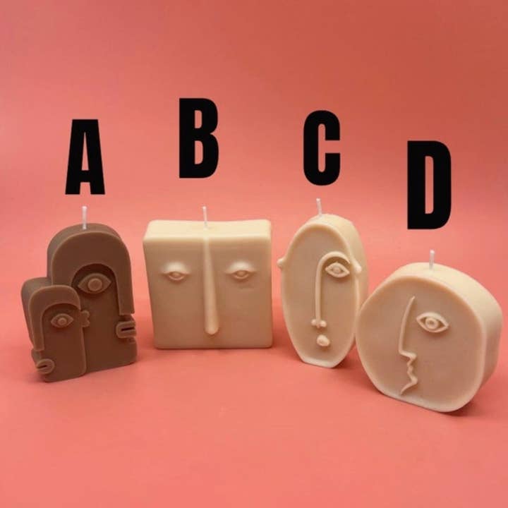 Candle Lume - Wholesale Novelty Candle - Abstract Face Candle1