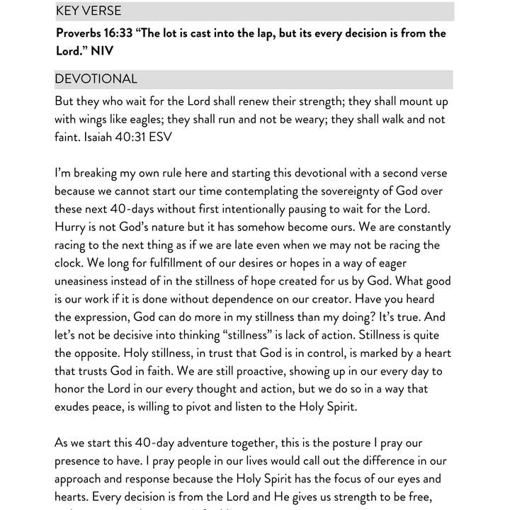 Wheat and Honey Co. - Wholesale Religion Book - Life Less Hurried: 40 days of stillness8