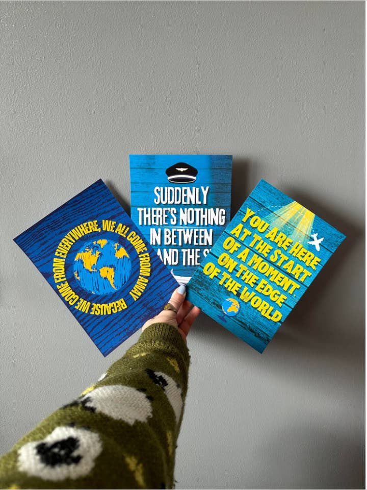 Come From Away Musical Quote Letra da música Wall Art Prints por atacado de Printicole