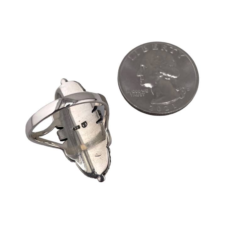 Select Lines - Wholesale Cocktail/Statement Ring - Turquoise Stone Ring Sterling Silver