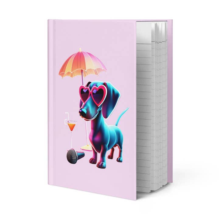 Fun Times with your Pup Hardcover journal matte for wholesale by 4legz