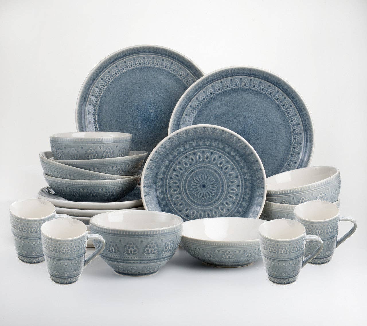 Euro Ceramica Home | ClayBarn - Wholesale Dinnerware Set - Fez Stoneware 20 Piece Dinnerware Set0
