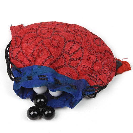 Multi Pochette à cordon en sari recyclé en vente sur Faire3