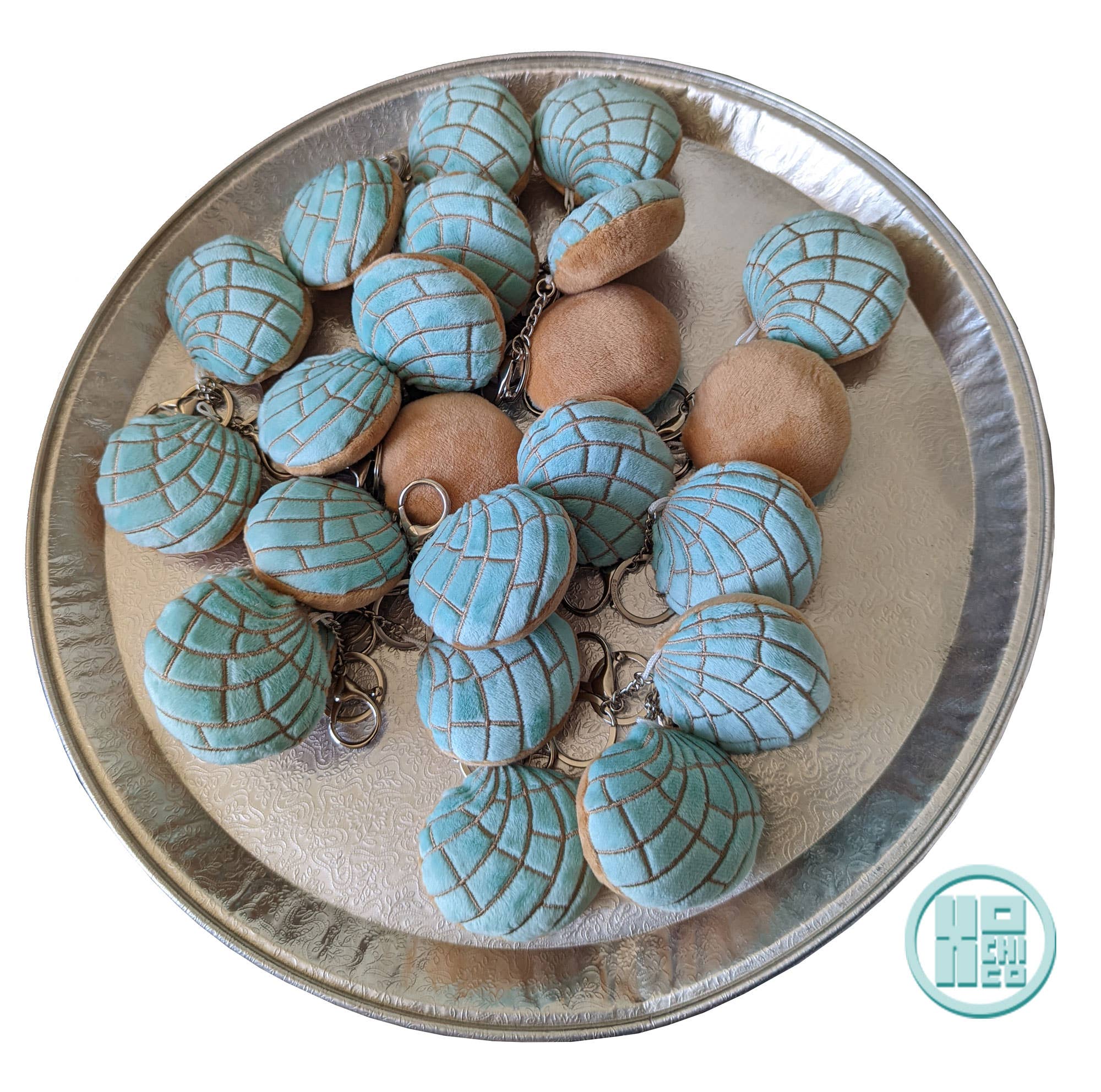 Xochico – Engroshandel Nøglering - Dame – Bløde nøgleringe med concha i pastel farver5