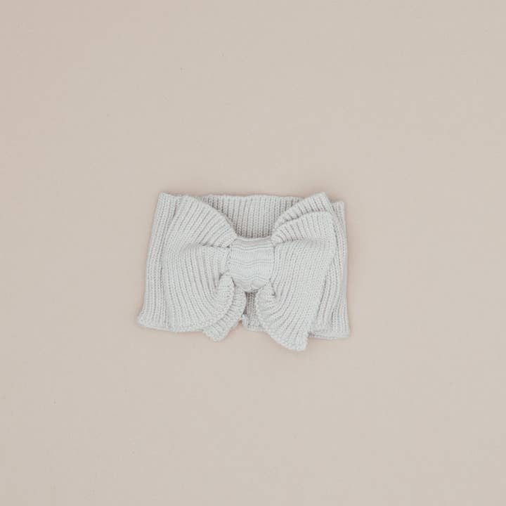 Pine Kids - Wholesale Fashion Headband - Baby - Ribbed Knit Bow Headband - Oat1
