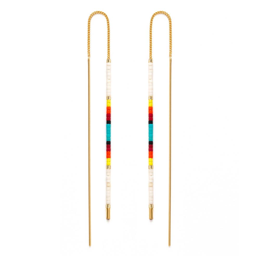 Amano Studio – wholesale Dangle earrings – Miyuki Seed Bead Threader Earrings6