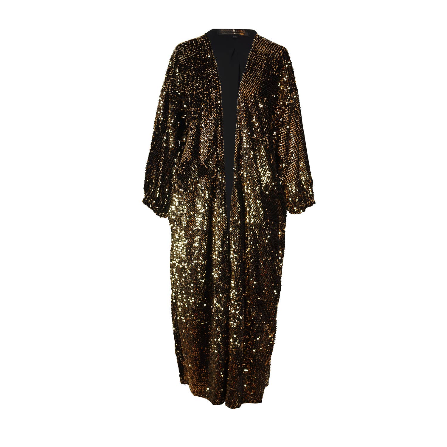 Jennafer Grace - Wholesale Jacket - Women's - Gold Sequin Cocoon Jacket6