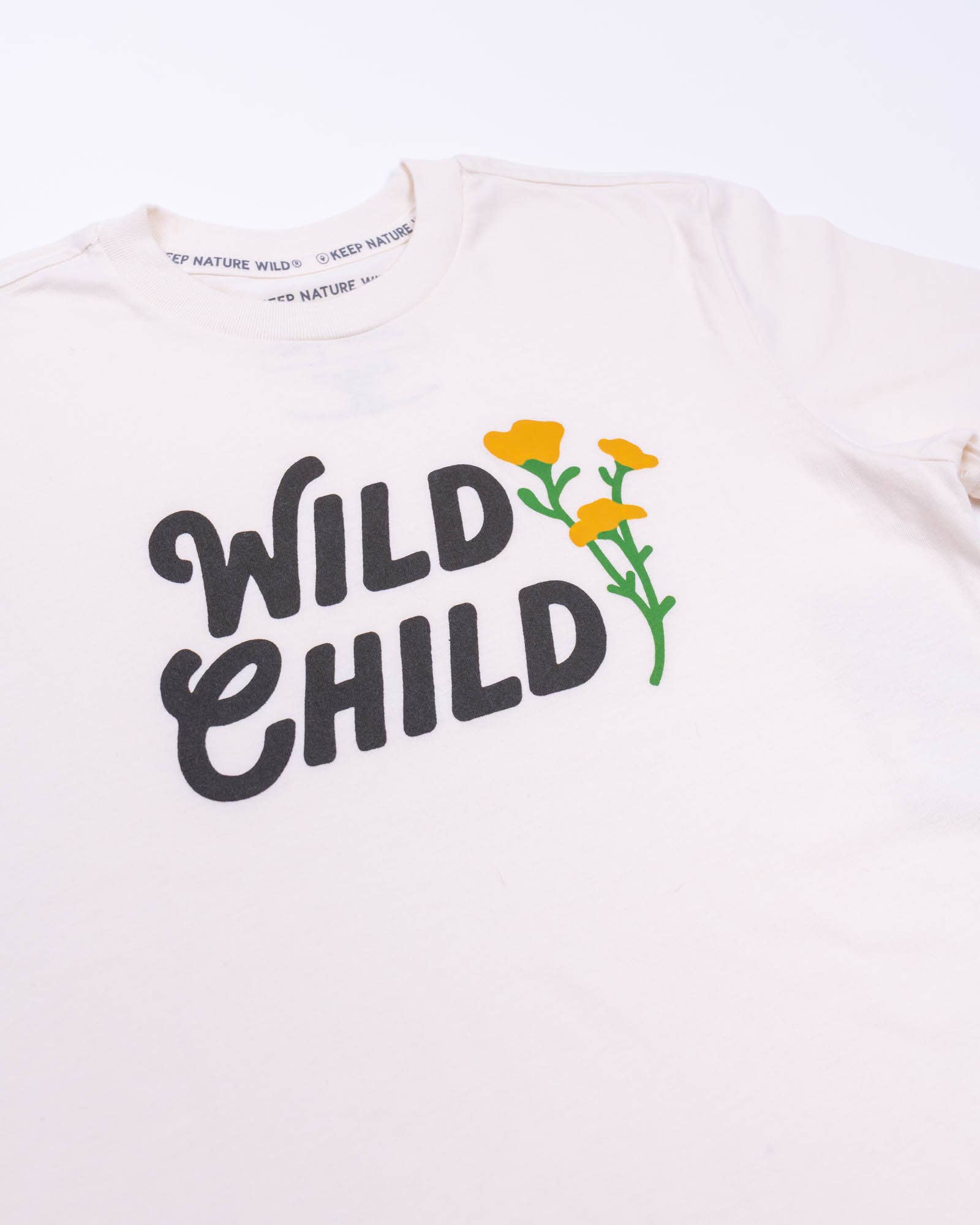 Keep Nature Wild - Wholesale Screen Printed T-Shirt - Kids - Wild Child Youth Tee | Natural2