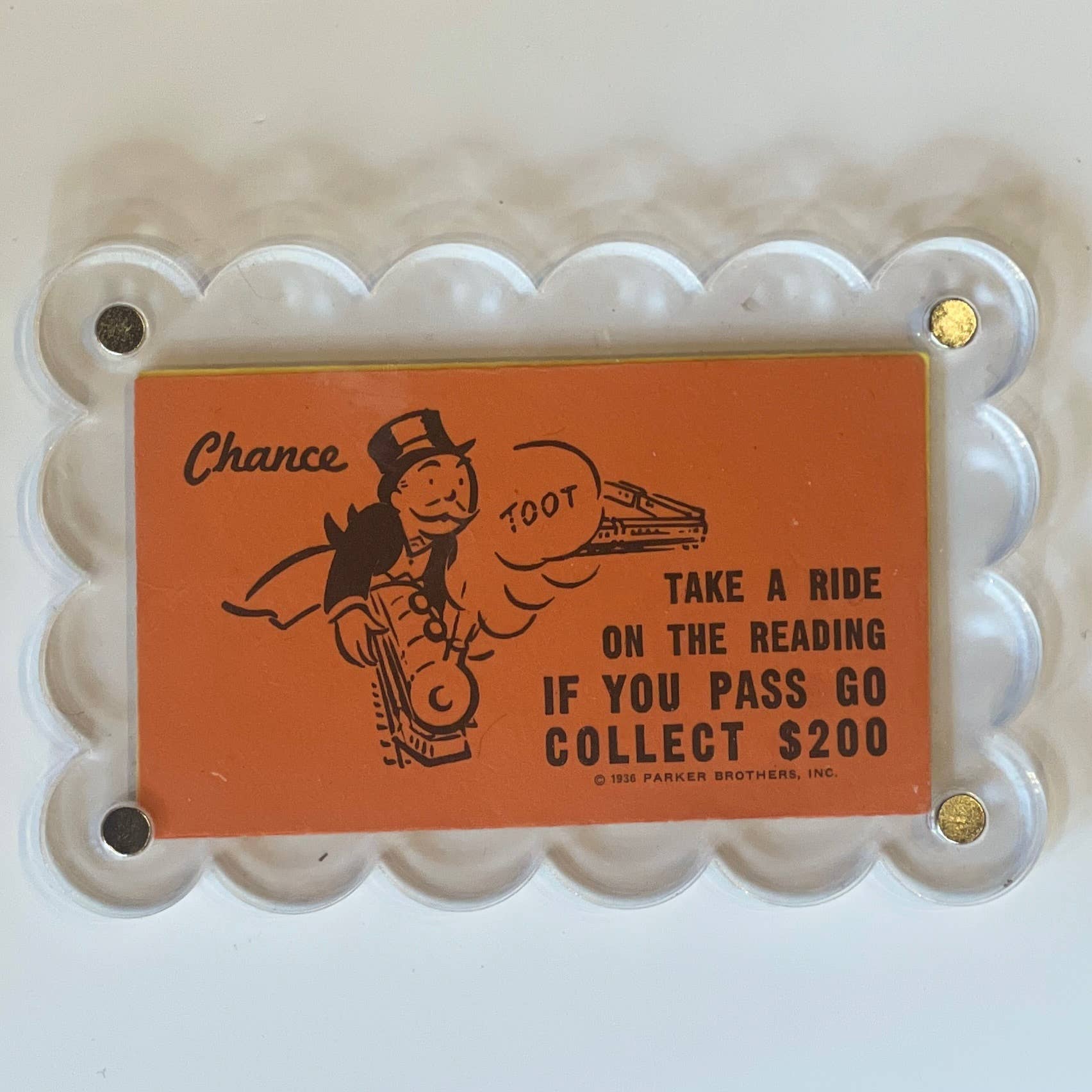 The Mustache Cat Made - Wholesale Magnet - Vintage Monopoly Chance Card Magnet7